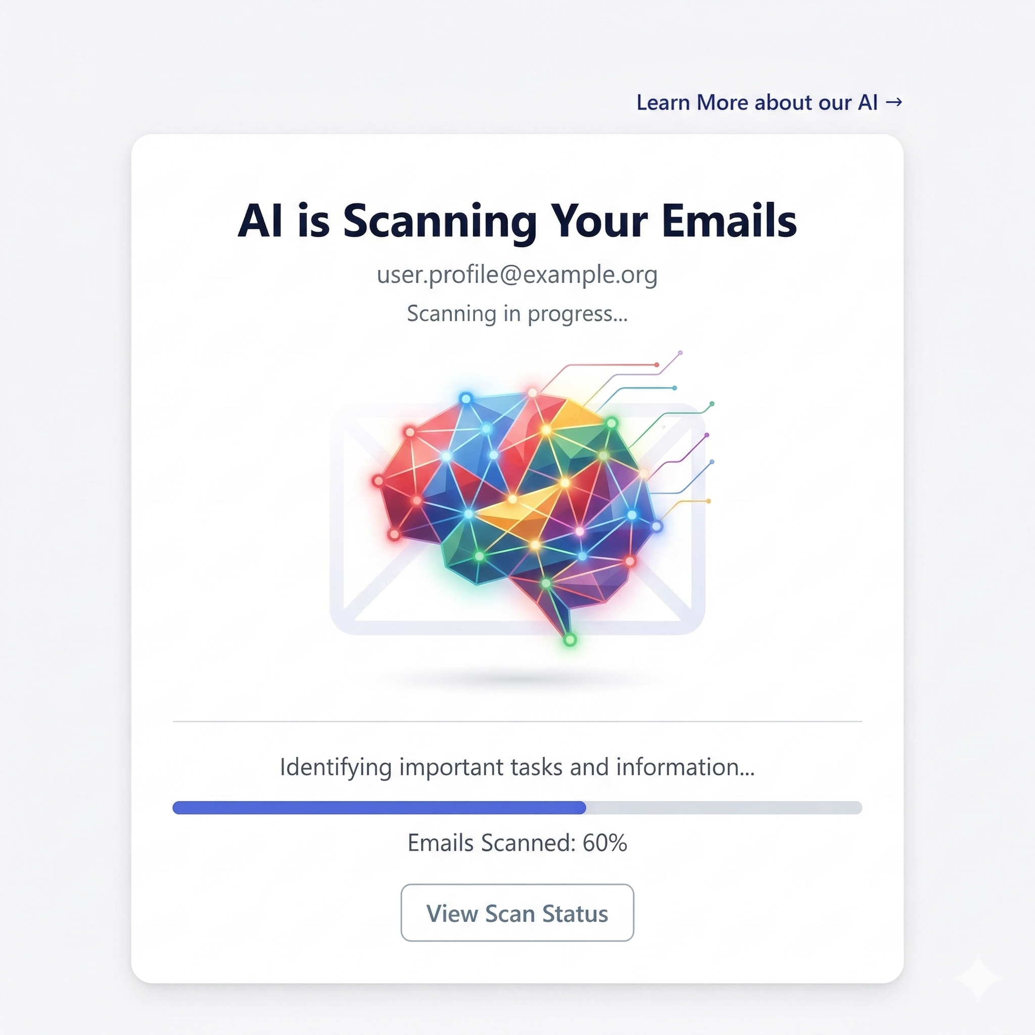 AI scanning emails